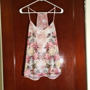 NWOT floral cami blouse
